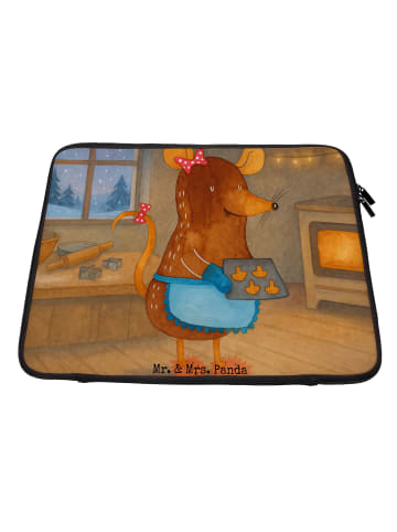 Mr. & Mrs. Panda Laptop Case Maus Kekse Design ohne Spruch in Weiß