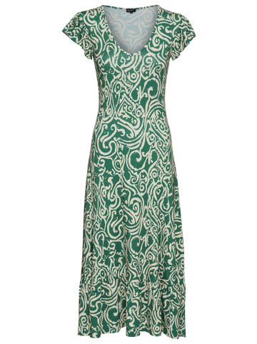 Laura Scott Sommerkleid in grün-sand-gemustert
