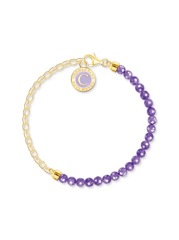 Thomas Sabo Armband in gelbgoldfarben, violett