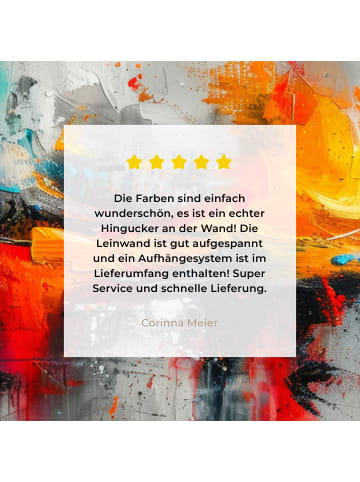 MuchoWow Leinwand bilder Abstrakte Kunst Explosion (BxH)