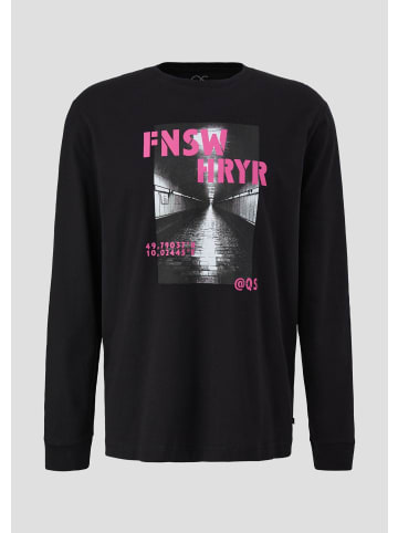QS T-Shirt in 99D0_schwarz