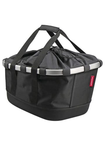 KLICKfix reisenthel Bikebasket GT 21 - Gepäckträgerkorb (UniKlip 2) (leo nero) in schwarz
