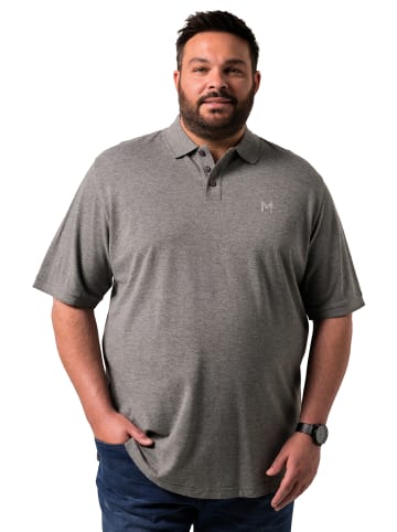 Men Plus Poloshirt in grau
