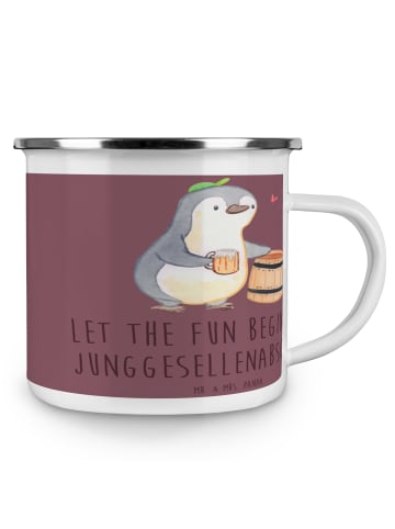 Mr. & Mrs. Panda Emaille Tasse Junggesellenabschied Spaß mit Spruch in Kaffa Coffee