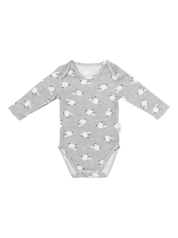 SlumberOrganix Bio Baby-Body langarm in Anthrazit