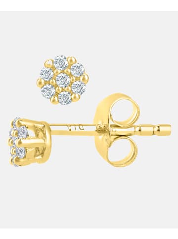 Diamant L'éternel Ohrstecker aus 375 Gelbgold mit Diamant