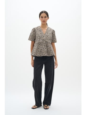 InWear Kurzarm-Bluse DabneyIW Gerade Passform in Classic Leopard