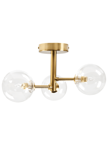 Beliani Deckenleuchten MARICAO in Messing - (W) 30 x (H) 19 x (L) 30 cm