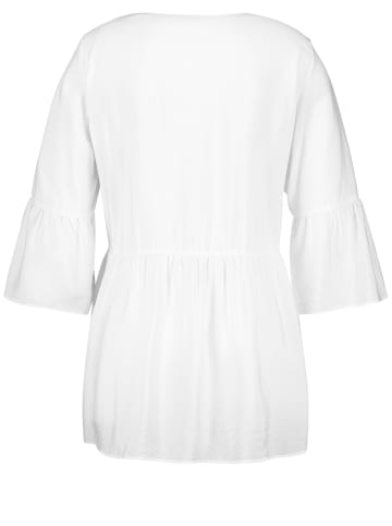 SAMOON Bluse 3/4 Arm in white