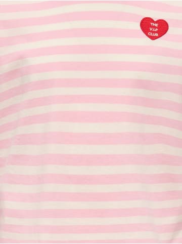 KIDS ONLY Gestreiftes T-Shirt mit Herz KOGLIVINA in romance rose