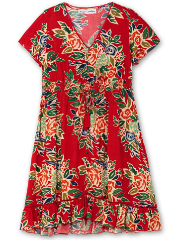 sheego by Joe Browns Blumenkleid in rot-gemustert