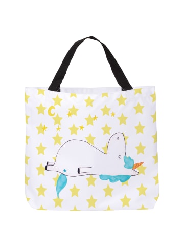Mr. & Mrs. Panda Umhängetasche Einhorn Sternenhimmel ohne Spruch in Weiß
