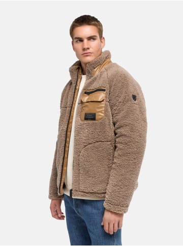 STONE HARBOUR Plüschjacke Sorees XX in Dark Taupe