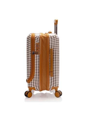 Heys EZ Fashion 4 Rollen Kabinentrolley S 53 cm mit Dehnfalte brown houndstooth