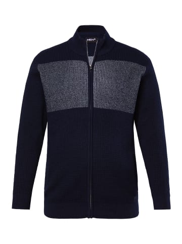 Men Plus Strickjacke in navy blau