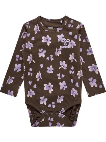 Hummel Kinder Langarmbody "Hmlgug Body L/S" in Braun