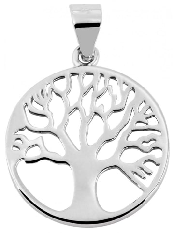 Adeliás Damen Anhänger Lebensbaum aus 925 Silber in silber