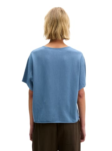 Marc O'Polo Kurzarm-Pullover loose in Provincial Blue