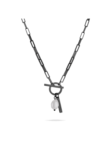 LIEBESKIND BERLIN Halskette Modern Pearl in schwarz