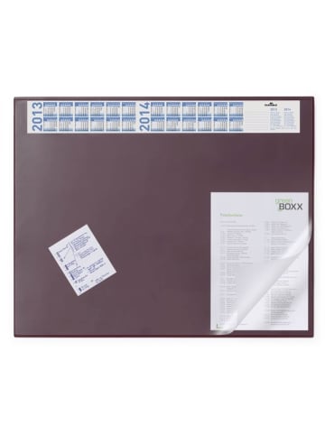 Durable Schreibunterlage 65x52cm Vollsichtfolie rot