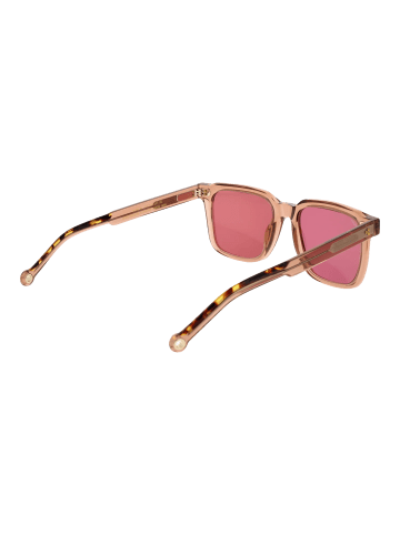 Hally & Son Männer Sonnenbrille Quadratisch Beige