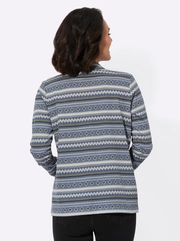 WITT WEIDEN Sweatshirt in rauchblau-steingrau-bedruckt