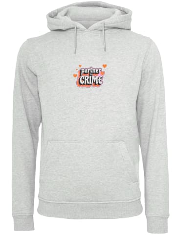 F4NT4STIC Hoodie Partner In Crime Valentinstag Partner Design in grau meliert