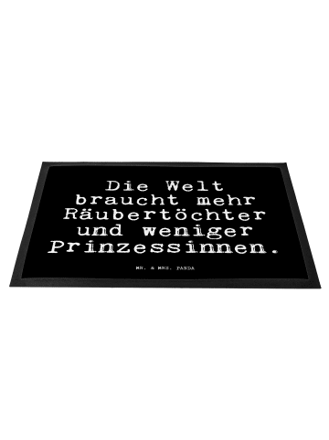 Mr. & Mrs. Panda Fußmatte Die Welt braucht mehr... mit Spruch in Schwarz