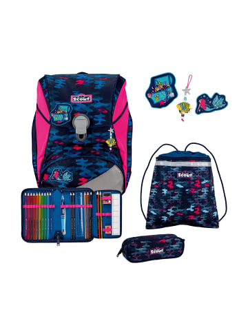 Scout Alpha Schulranzen-Set 4-teilig Magic Sea