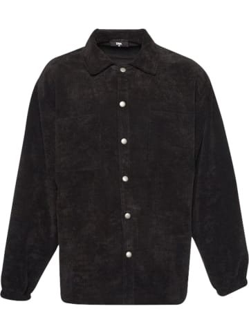 DEF Hemd "Cord Shirt" in Schwarz