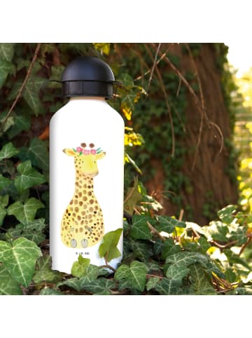 Mr. & Mrs. Panda Trinkflasche Giraffe Blumenkranz ohne Spruch in Weiß