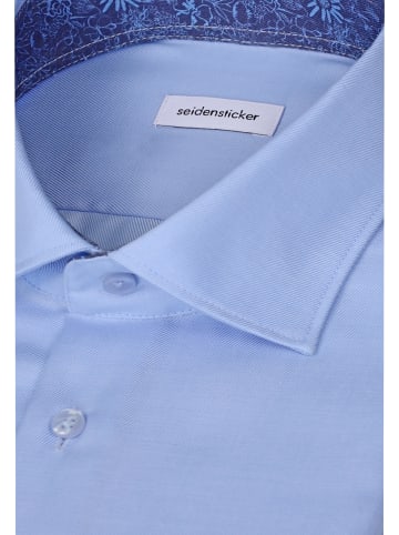 Seidensticker Business Hemd Shaped in Mittelblau