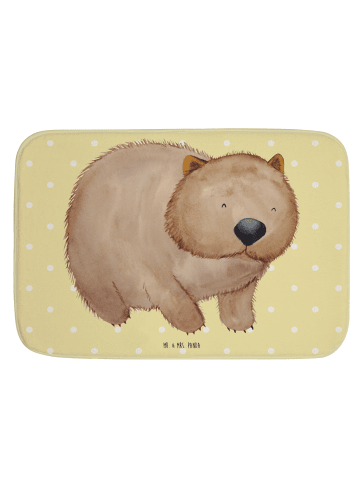 Mr. & Mrs. Panda Badteppich Wombat ohne Spruch in Gelb Pastell