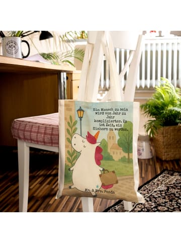 Mr. & Mrs. Panda Shopper Einhorn Koffer Design mit Spruch in Weiß