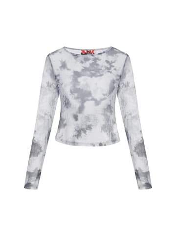 myMo ROCKS Women Blouse in grey multicolor