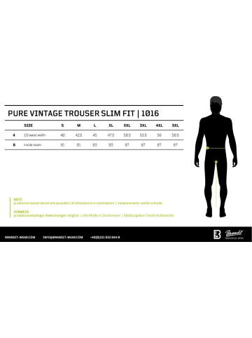 Brandit Cargohose "Pure Slim Fit Pants" in Schwarz