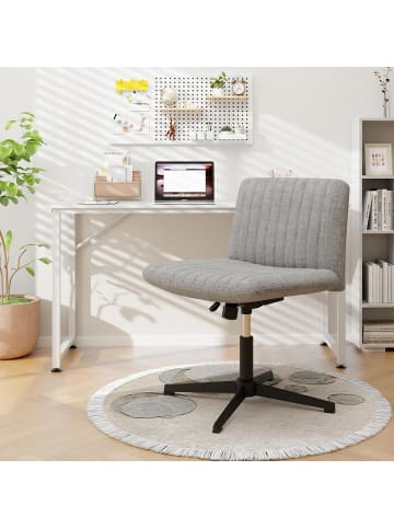 COSTWAY Schneidersitz Stuhl in Grau