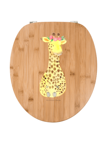 Mr. & Mrs. Panda Klodeckel Giraffe Blumenkranz ohne Spruch in Braun