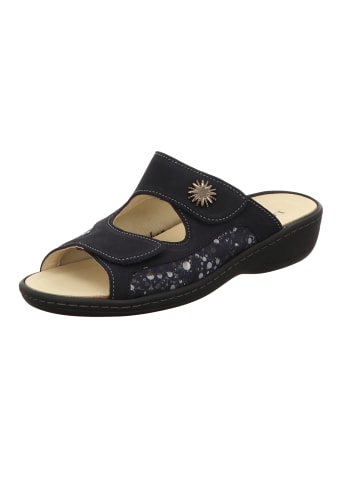 Longo Pantolette bequem in blau