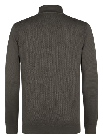 Petrol Industries Strick-Half-Zip-Pullover Augusta in Grau