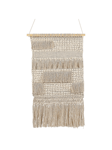 Beliani Wandbehang GUJRAT in Beige - (W) 46 x (H) 102 x (L) 1 cm