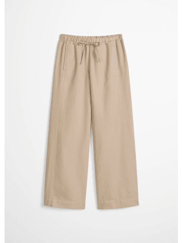 Marc O'Polo Paperbag Waist Hose mit weitem Bein in Earthy Taupe