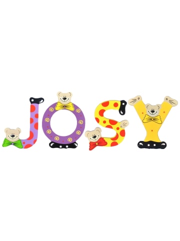 Playshoes Deko-Buchstaben "JOSY" in bunt