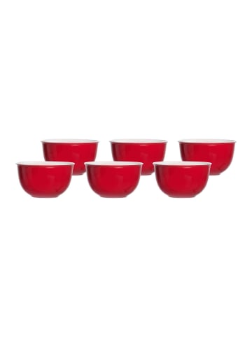 Ritzenhoff & Breker 6er Set Müslischalen Doppio in ø 14 cm in Rot