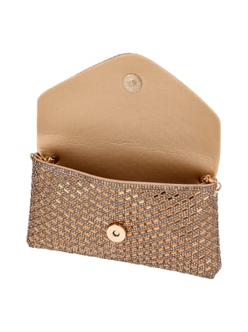faina Women Flap Bag in Gold