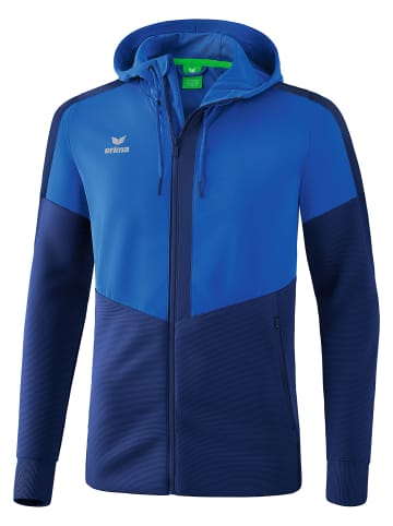 erima Squad Trainingsjacke mit Kapuze in new royal/new navy