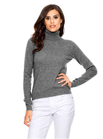 Heine Kaschmirpullover in grau-melange