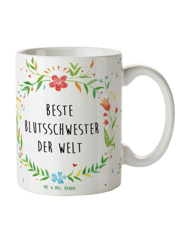 Mr. & Mrs. Panda Kaffeepott Blutsschwester mit Spruch in Keine Angabe