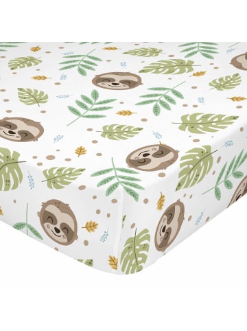 Happy Friday Happy sloth Spannbettlaken