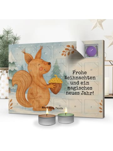 Mr. & Mrs. Panda adventskalender mit duftkerzen Eichhörnchen Wei... in Weiß